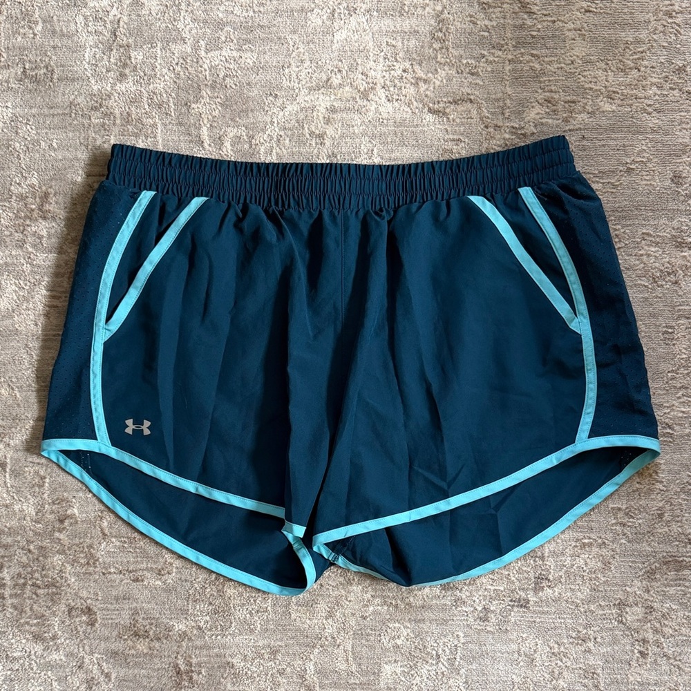 Under Armour Blue Women's Athletic Shorts with Pockets